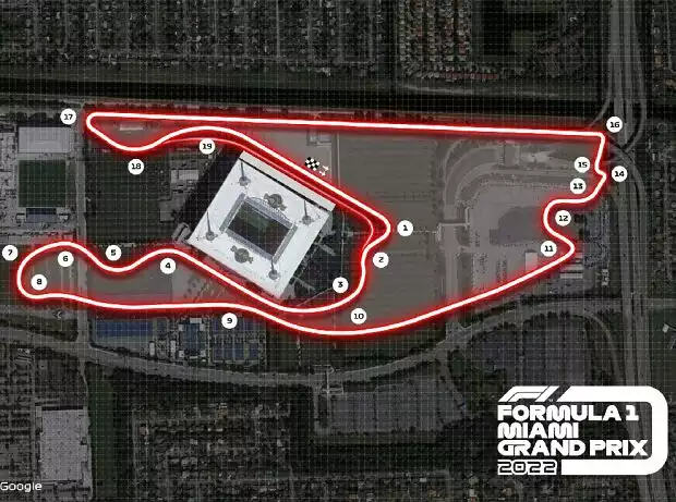 Miami Streckengrafik Rennen Titel-Bild zur News: Miami Streckengrafik Rennen