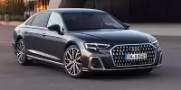 Bild zum Inhalt: Audi A8 (2022): Facelift mit XL-Grill und neuem Licht enthüllt