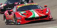 Ein rudel Ferrari 488 GTE Evo aus GTE Pro und GTE Am bei den 6h Bahrain der WEC 2021