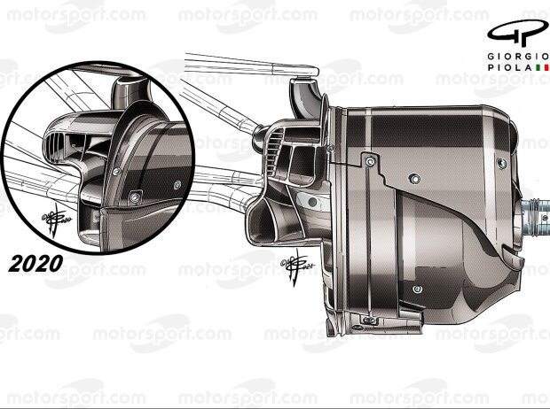 Vergleich der Mercedes-Bremsbelüftungen in der Formel 1: 2020 vs. 2021