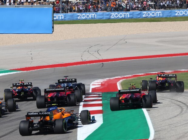 Titel-Bild zur News: Lewis Hamilton, Max Verstappen, Sergio Perez, Charles Leclerc, Carlos Sainz, Daniel Ricciardo, Lando Norris