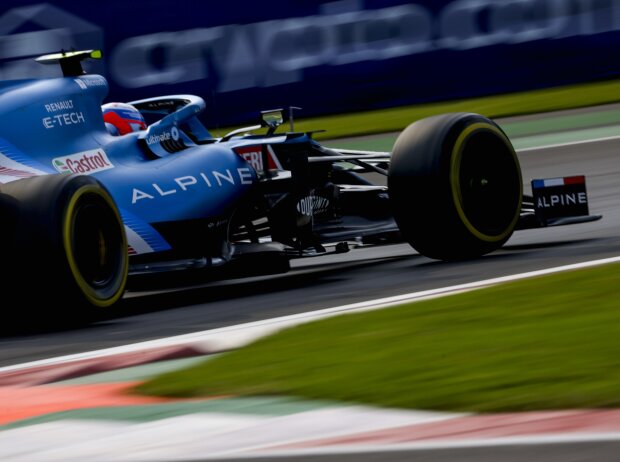 Esteban Ocon im Alpine A521 in Mexiko 2021 Esteban Ocon im Alpine A521 in Mexiko 2021