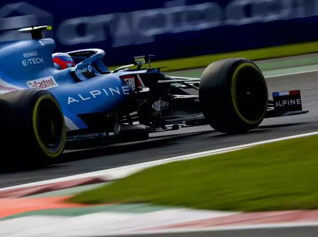 Esteban Ocon im Alpine A521 in Mexiko 2021 Titel-Bild zur News: Esteban Ocon im Alpine A521 in Mexiko 2021