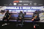 Lewis Hamilton (Mercedes), Valtteri Bottas (Mercedes) und Max Verstappen (Red Bull) 