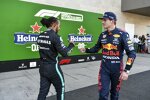 Lewis Hamilton (Mercedes) und Max Verstappen (Red Bull) 