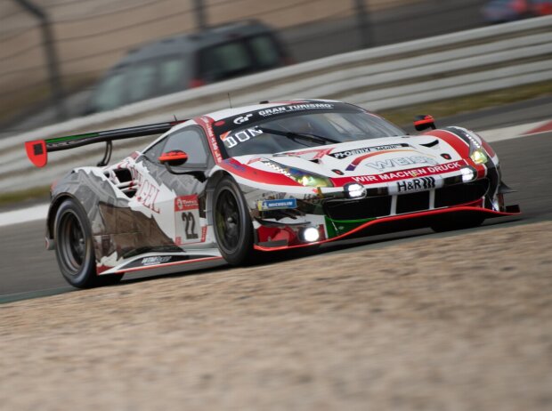 Georg Weiss, Daniel Keilwitz, Indy Dontje und Jochen Krumbach im Wochenspiegel-Ferrari 488 GT3 Evo bei den 24h Nürburgring 2021 Georg Weiss, Daniel Keilwitz, Indy Dontje und Jochen Krumbach im Wochenspiegel-Ferrari 488 GT3 Evo bei den 24h Nürburgring 2021