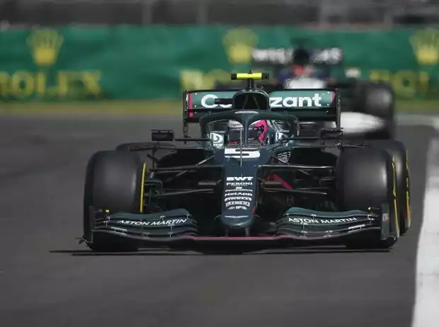 Sebastian Vettel im Aston Martin AMR21 beim Formel-1-Rennen in Mexiko 2021 Titel-Bild zur News: Sebastian Vettel im Aston Martin AMR21 beim Formel-1-Rennen in Mexiko 2021