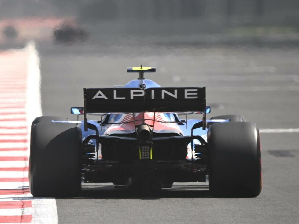 Heckansicht: Der Alpine A521 von Esteban Ocon in Mexiko 2021