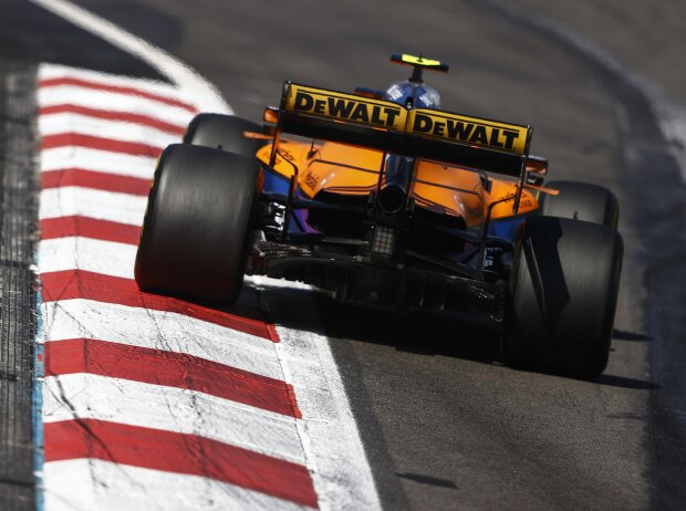 Titel-Bild zur News: Lando Norris (McLaren MCL35M) im Formel-1-Rennen von Mexiko 2021