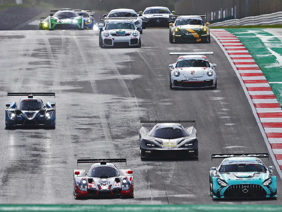 Start zu einem Rennen der GT Winter Series