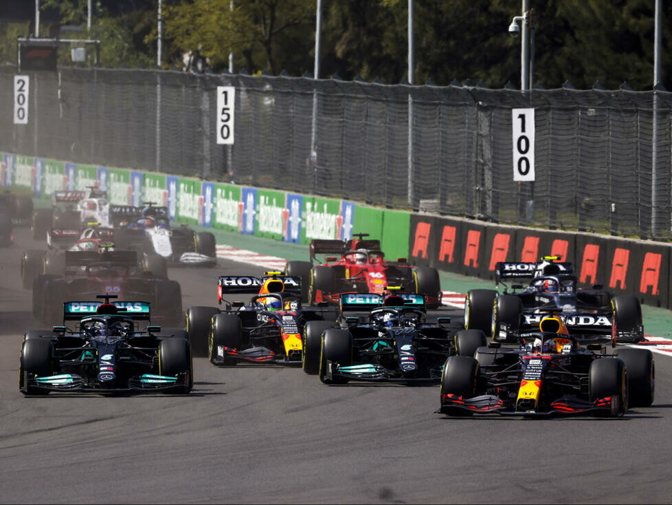 Max Verstappen, Lewis Hamilton, Valtteri Bottas, Daniel Ricciardo, Sergio Perez