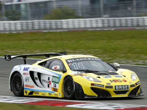 Alvaro Parente und Florian Spengler im McLaren MP4-12C GT3 von MRS-GT Racing beim ADAC GT Masters 2014 auf dem Nürburgring