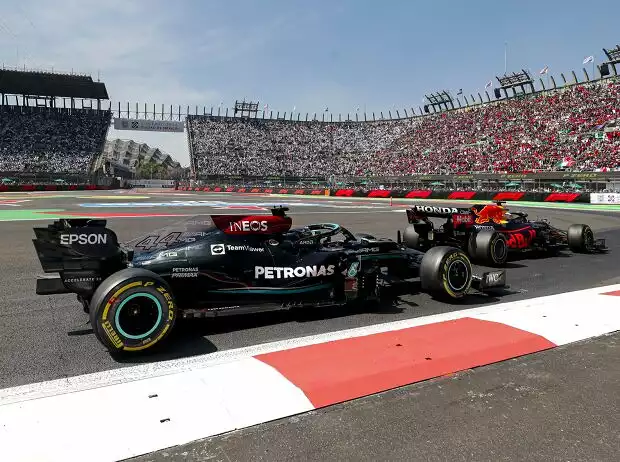 Max Verstappen, Lewis Hamilton Titel-Bild zur News: Max Verstappen, Lewis Hamilton