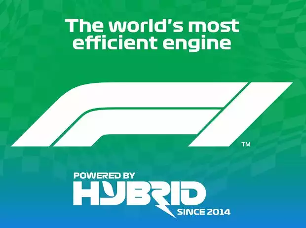 F1-Logo: Der effizienteste Motor der Welt, powered by Hybrid seit 2014 Titel-Bild zur News: F1-Logo: Der effizienteste Motor der Welt, powered by Hybrid seit 2014