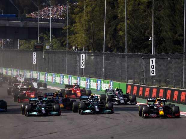 Titel-Bild zur News: Max Verstappen, Lewis Hamilton, Valtteri Bottas, Daniel Ricciardo, Sergio Perez