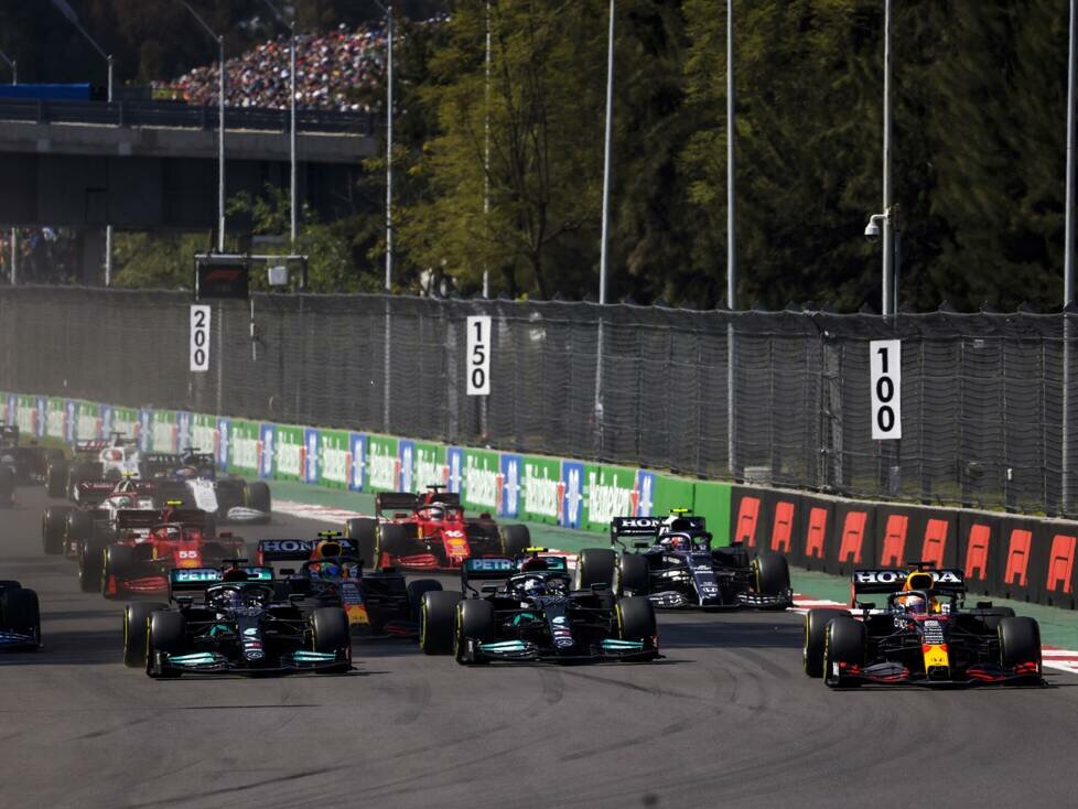 Max Verstappen, Lewis Hamilton, Valtteri Bottas, Daniel Ricciardo, Sergio Perez