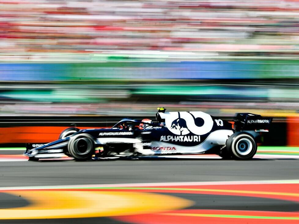 Pierre Gasly im AlphaTauri AT02 in Mexiko