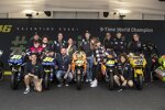 Valentino Rossi mit seiner Entourage