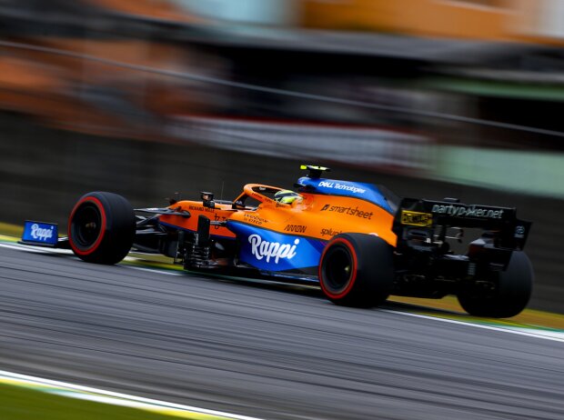 Titel-Bild zur News: Lando Norris (McLaren) im Qualifying zum Formel-1-Rennen von Brasilien
