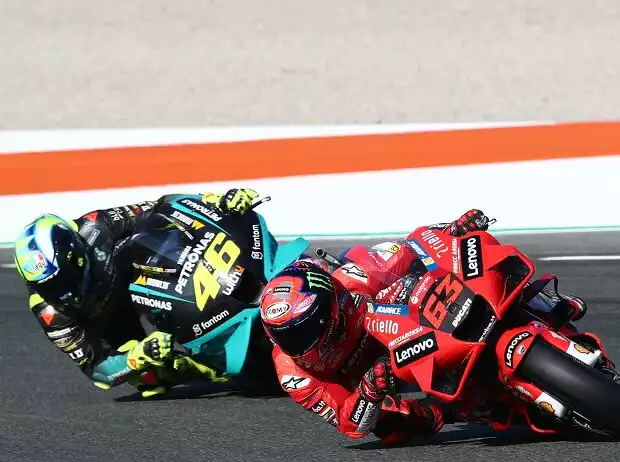 Francesco Bagnaia, Valentino Rossi Titel-Bild zur News: Francesco Bagnaia, Valentino Rossi