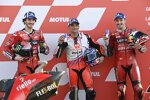 Jorge Martin (Pramac), Francesco Bagnaia (Ducati) und Jack Miller (Ducati) 