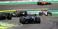 Nach der Kollision der Alfa-Romeo-Fahrer im Formel-1-Sprintqualifying in Brasilien 2021: Kimi Räikkönen steht verkehrtherum
