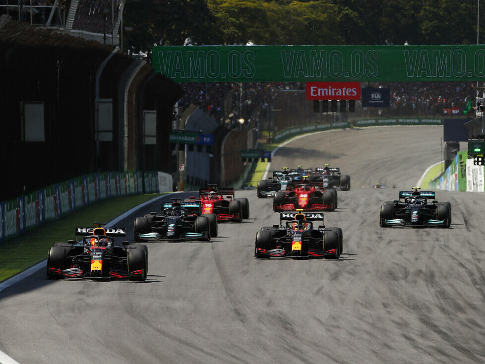 Max Verstappen, Sergio Perez, Lewis Hamilton, Valtteri Bottas