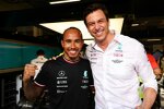 Lewis Hamilton (Mercedes) und Toto Wolff 