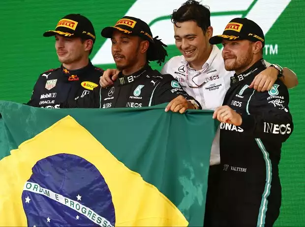 Max Verstappen, Lewis Hamilton, Valtteri Bottas Titel-Bild zur News: Max Verstappen, Lewis Hamilton, Valtteri Bottas