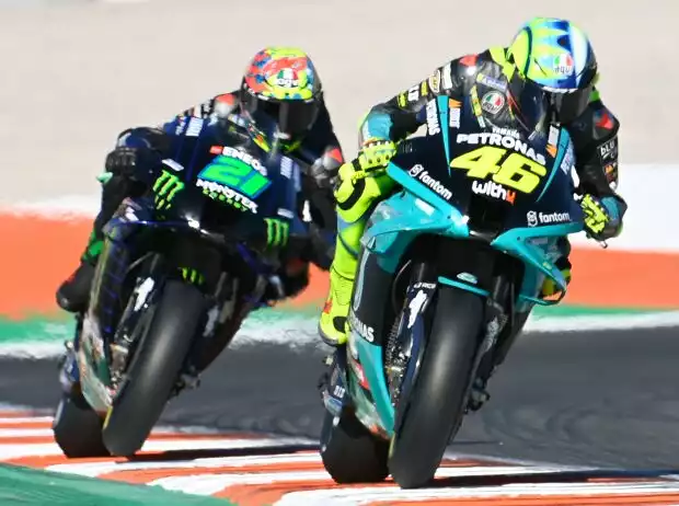 Titel-Bild zur News: Valentino Rossi, Franco Morbidelli