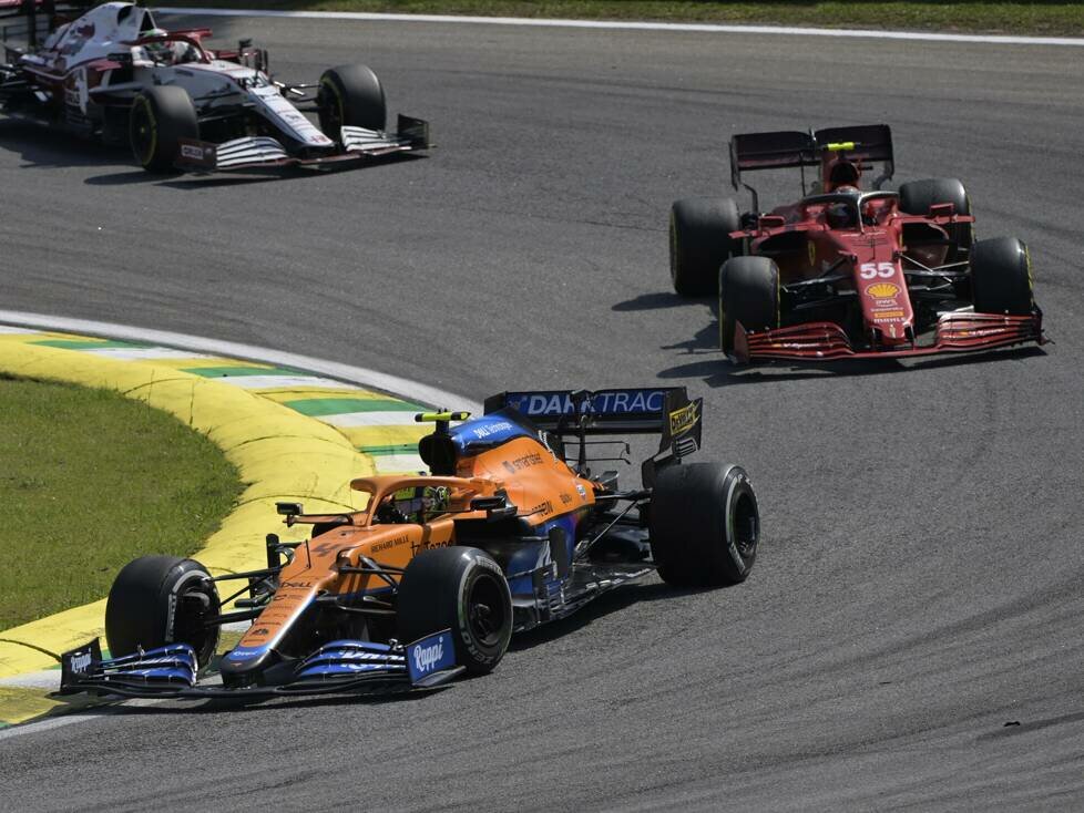 Lando Norris, Carlos Sainz, Antonio Giovinazzi