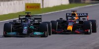 Lewis Hamilton und Max Verstappen im Duell in Brasilien