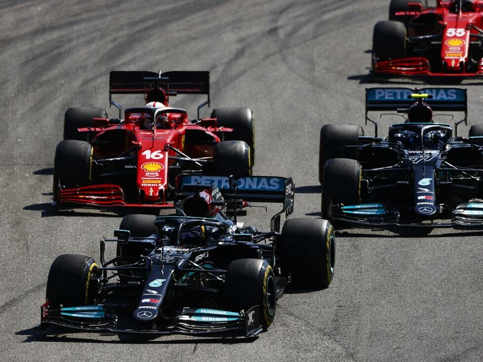 Lewis Hamilton, Valtteri Bottas, Charles Leclerc, Carlos Sainz