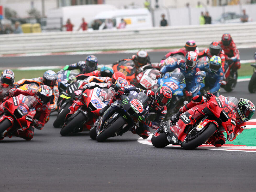 Start der MotoGP-Klasse beim GP San Marino 2021 in Misano