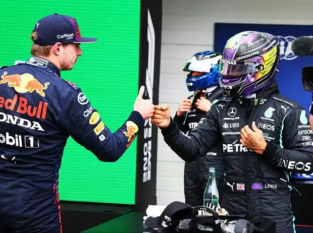 Titel-Bild zur News: Max Verstappen, Lewis Hamilton