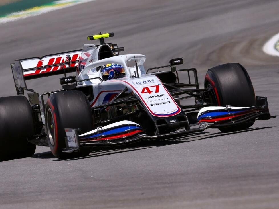 Mick Schumacher im Haas VF-21 in Brasilien in der Formel-1-Saison 2021