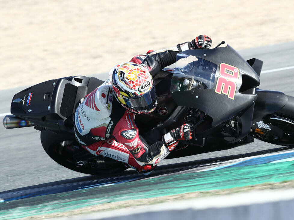 Takaaki Nakagami auf der Honda RC213V für die MotoGP-Saison 2022