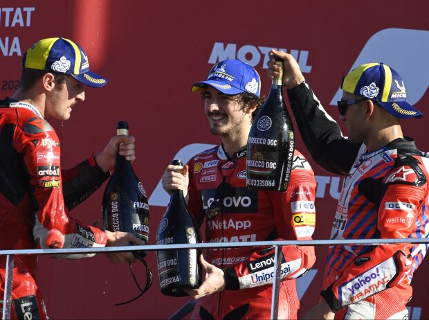 Francesco Bagnaia, Jorge Martin, Jack Miller Francesco Bagnaia, Jorge Martin, Jack Miller