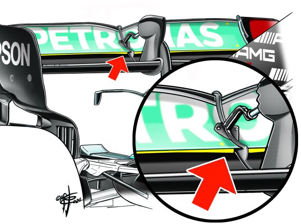 Heckflügel Mercedes F1 W12 E Performance Heckflügel Mercedes F1 W12 E Performance