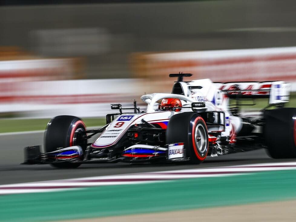 Nikita Masepin im Haas VF-21 in Katar