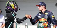 Lewis Hamilton (Mercedes) und Max Verstappen (Red Bull)