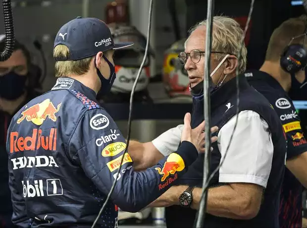 Max Verstappen, Helmut Marko Titel-Bild zur News: Max Verstappen, Helmut Marko