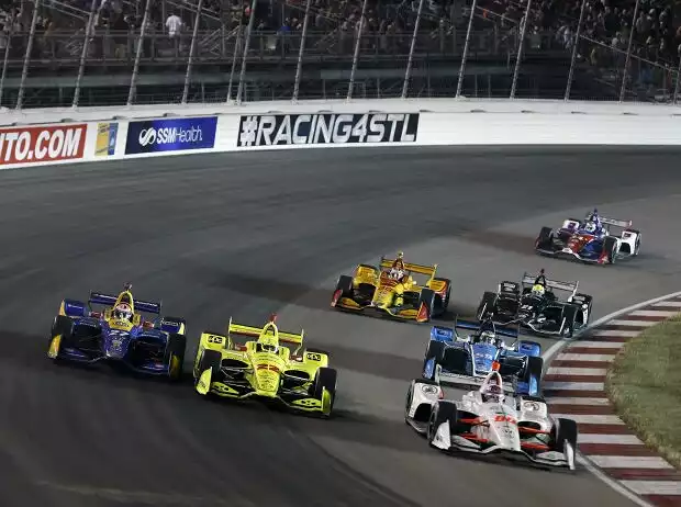Colton Herta, Simon Pagenaud, Alexander Rossi Titel-Bild zur News: Colton Herta, Simon Pagenaud, Alexander Rossi