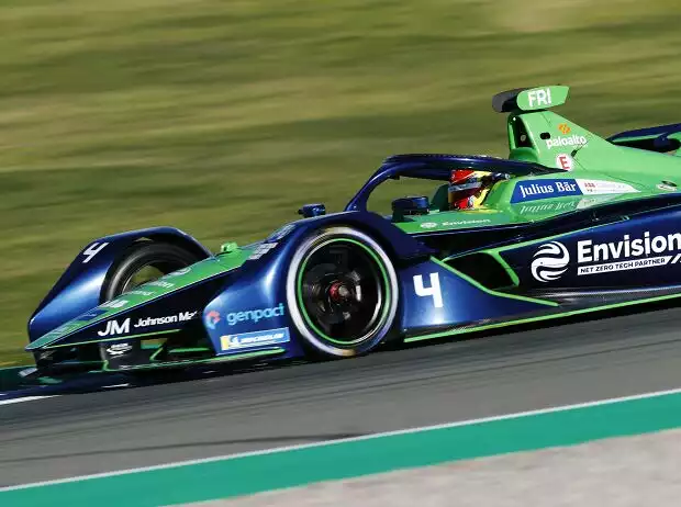 Titel-Bild zur News: Robin Frijns beim Formel-E-Test in Valencia 2021