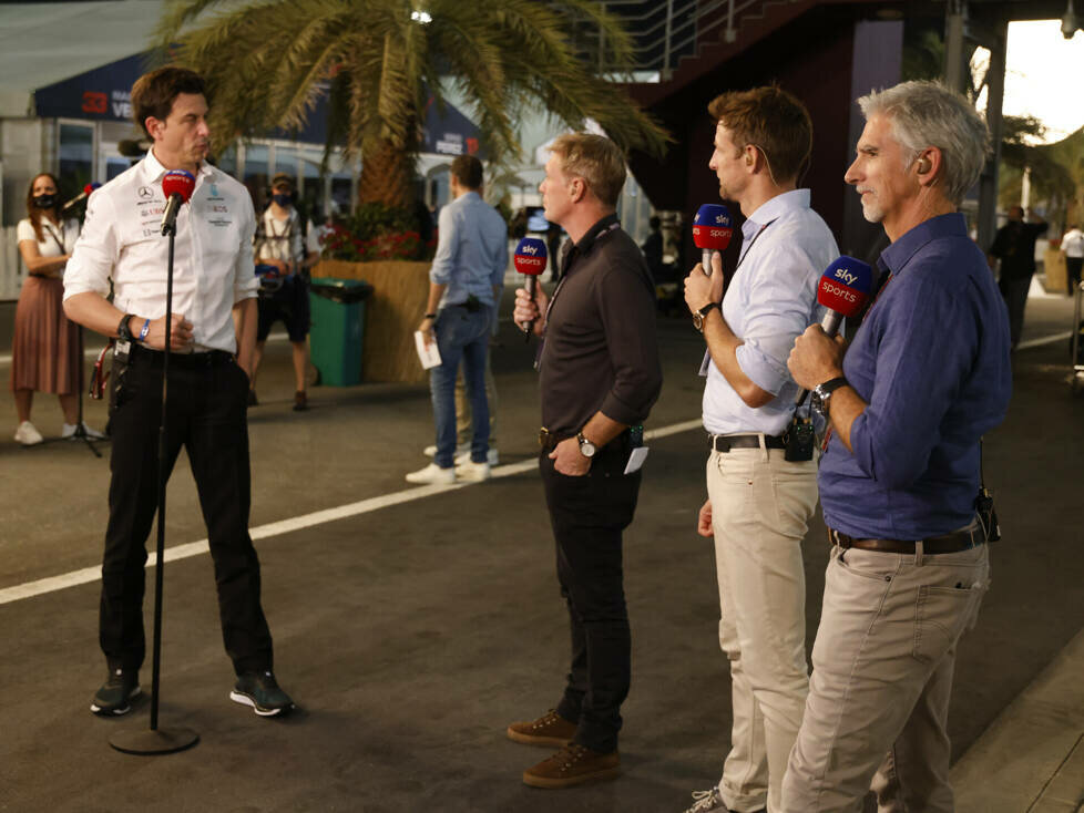 Toto Wolff, Damon Hill, Jenson Button