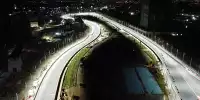 Die neue Formel-1-Strecke von Saudi-Arabien in Dschidda bei Nacht
