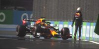 Max Verstappen (Red Bull RB16B) verunfallt im Qualifying zum Formel-1-Rennen in Saudi-Arabien 2021