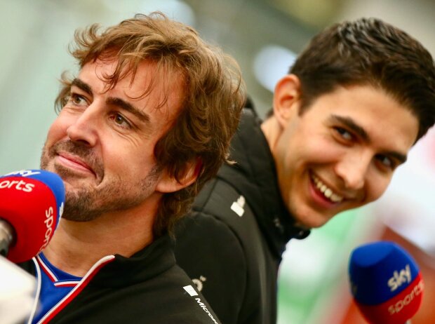 Fernando Alonso und Esteban Ocon (Alpine) Fernando Alonso und Esteban Ocon (Alpine)