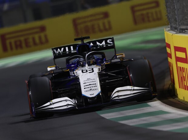 George Russell (Williams FW43B) im Qualifying zum formel-1-Rennen in Saudi-Arabien 2021 George Russell (Williams FW43B) im Qualifying zum formel-1-Rennen in Saudi-Arabien 2021