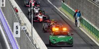 Bild zum Inhalt: Formel 2 Dschidda 2021: Hauptrennen nach schwerem Startunfall abgebrochen